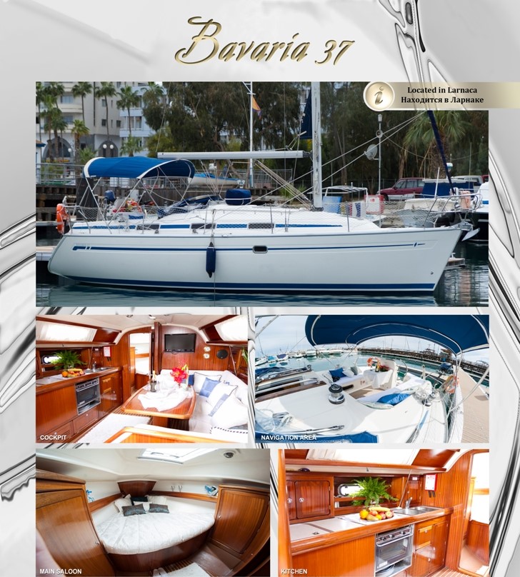 Yacht Bavaria 37 for hire in Larnaca